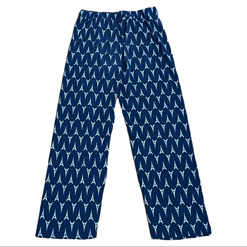 small blue eiffel tower pants